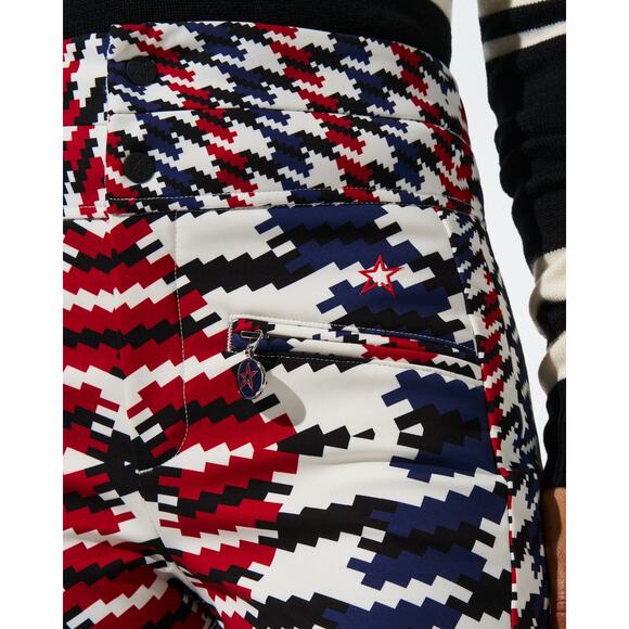Perfect Moment Twisted Houndstooth High-Waist Aurora Flare Ski Pant XL - Picture 5 of 8